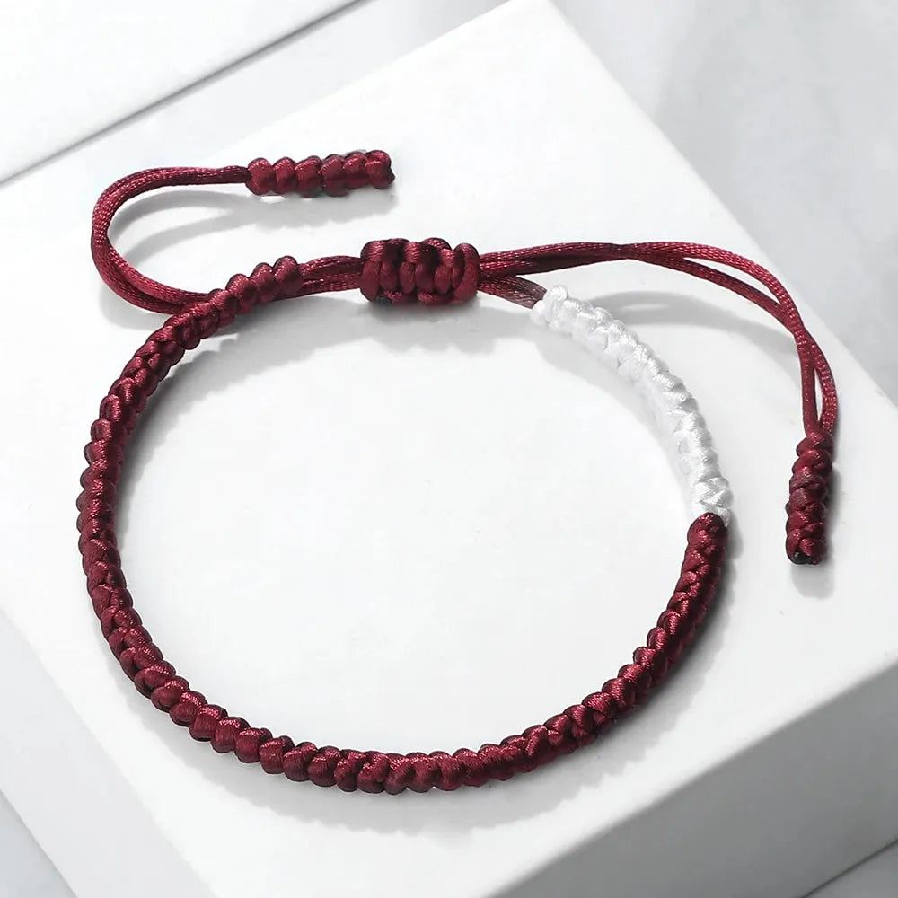 Hot Flag Color Palestine Handmade Braided Bracelet Middle Eastern Country Kuwait Qatar Mixed Colors Bracelets Jewelry Men Women