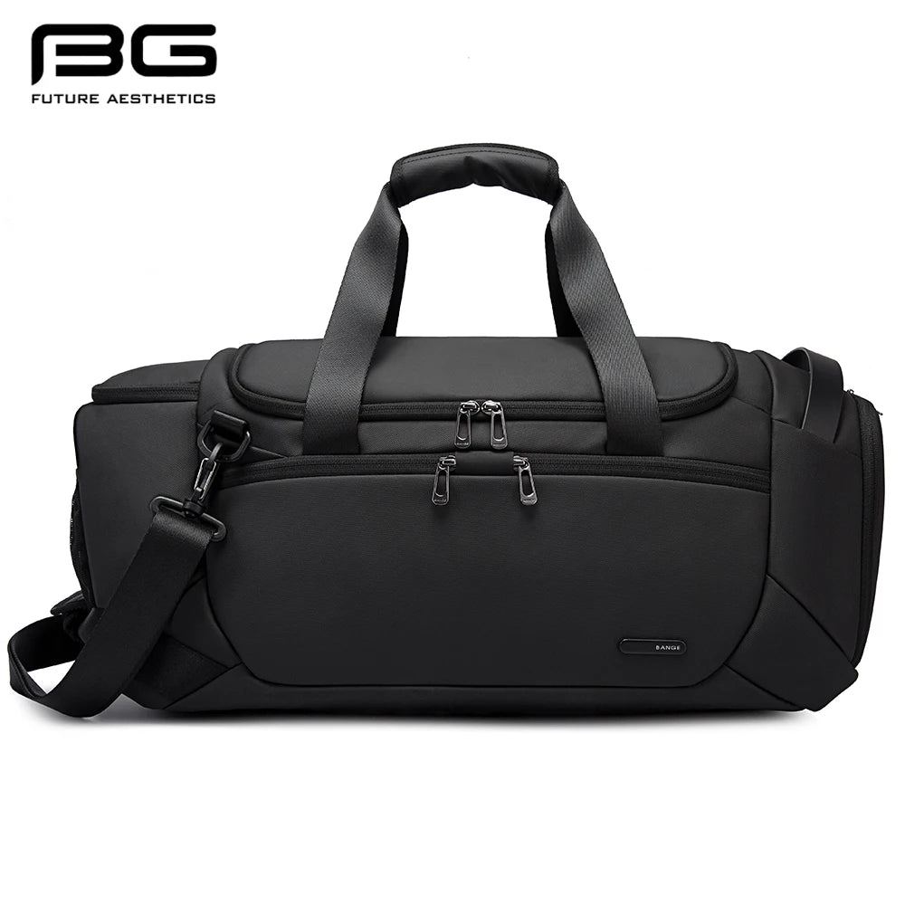 BANGE Sports Waterproof Duffel Bags With Shoe Compartment 21 Inch Gym Bag For Men With Wet and Dry Compartment Travel Bags Gym