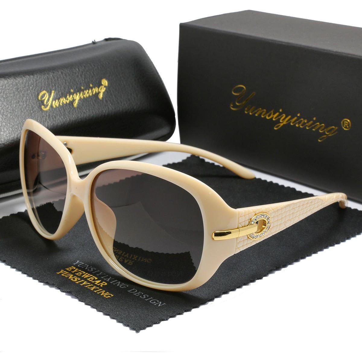 Sunglasses Women Brand Designer Sun Glasses Fashion Classic Big Frame Glass Female Vintage - Jointcorp