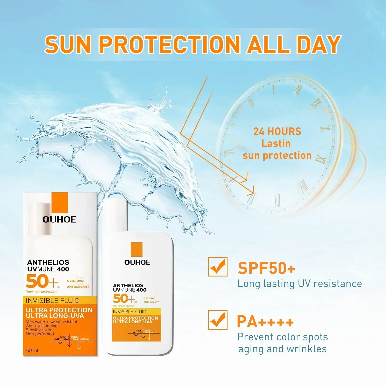 Facial Body Sunscreen Ultra Isolation Long Last Protection Whitening Moisturizing Oil Control facial skin protection cream