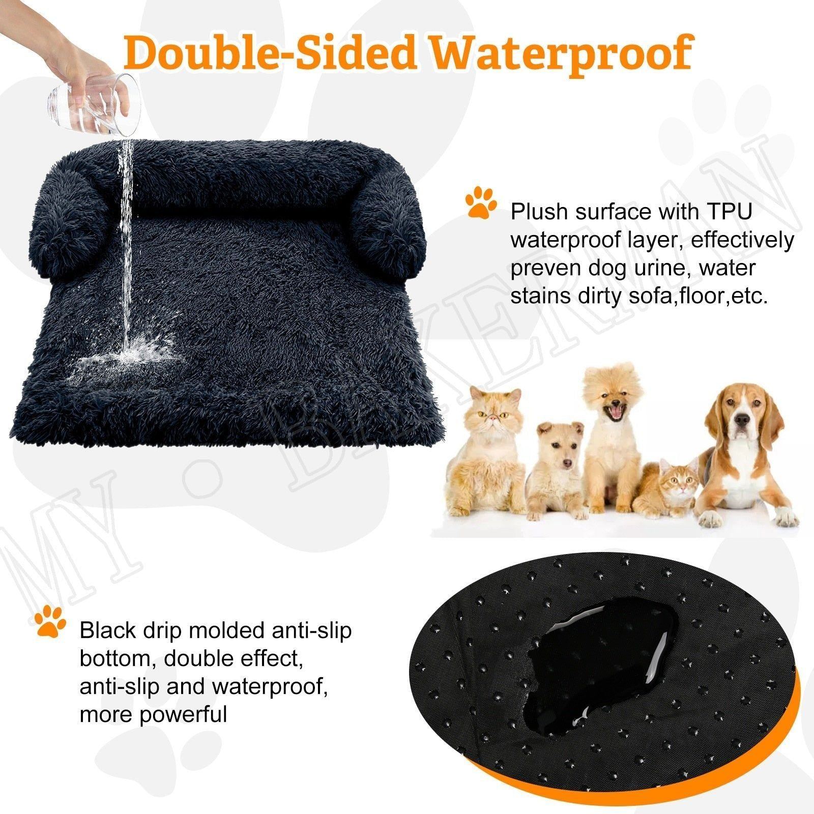 Pet Dog Bed Sofa For Dog Pet Calming Bed Warm Nest Washable Soft Furniture Protector Mat Cat Blanket Large Dogs Sofa Bed