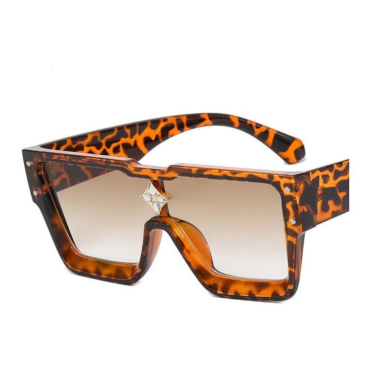 New Retro Box Millionaire Large Frame Anti Radiation Sunglasses For Women 2022 - Jointcorp