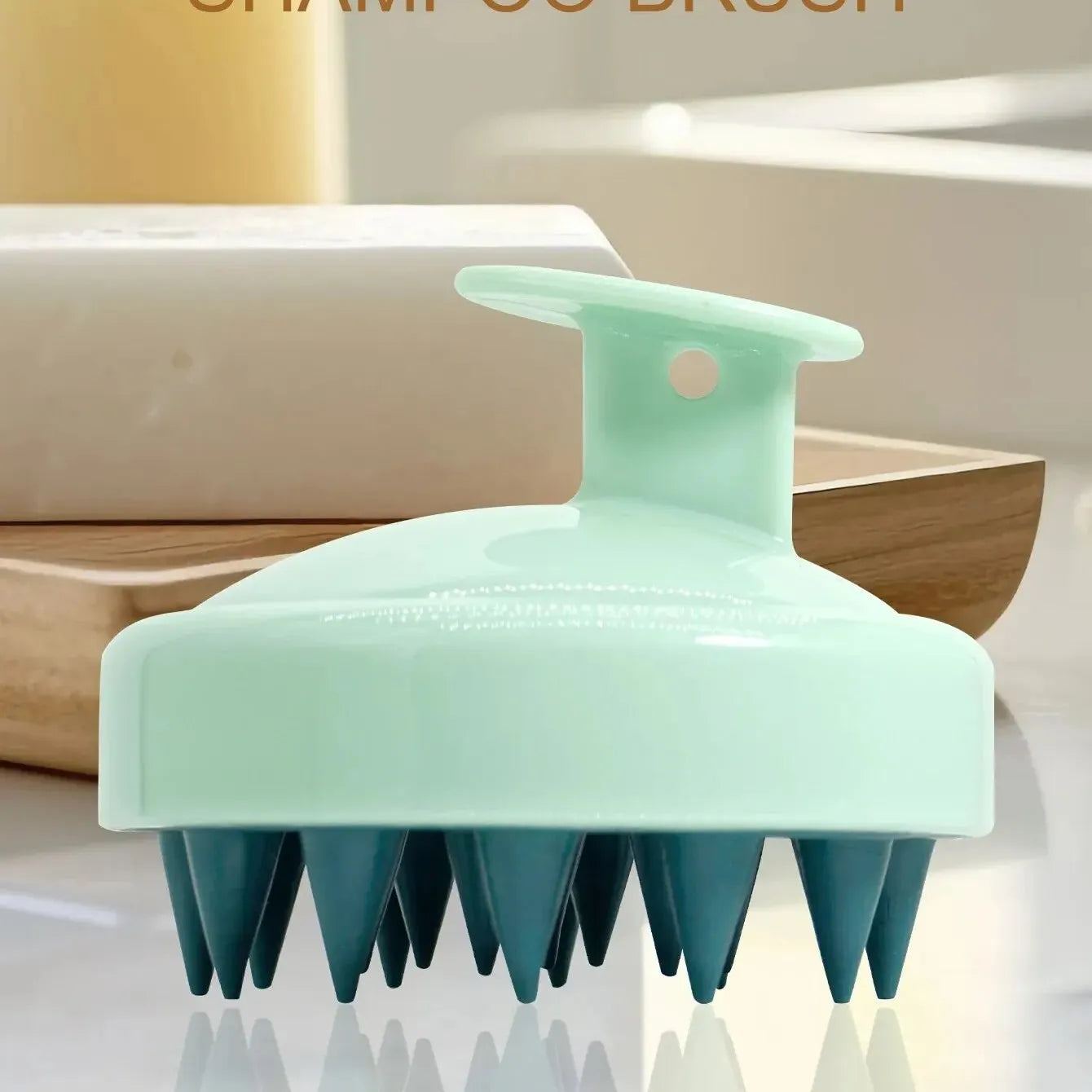 Silicone Shampoo Scalp Hair Massager Head Body Scalp Massage Brush Scalp Massage Brush Comb Magic Handle Brush Spa Massage Brush