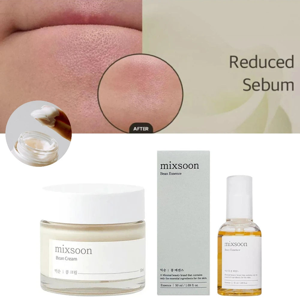 50ML Korean Facial Serum For Mixsoon Soybean Essence Vegansnail Exfoliating Face Hydrating Repair Damage Korean Skin Care