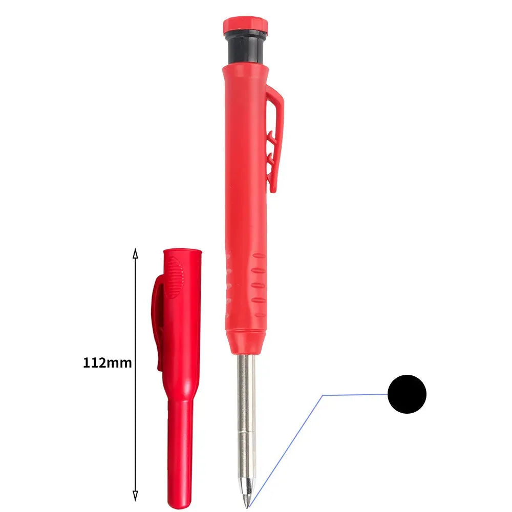 Solid Carpenter Mechanical Pencil With Sharpener For Woodworking Construction