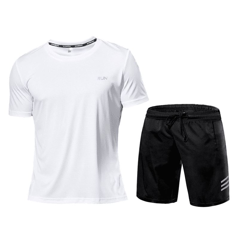 Quick-Dry 2 Piece Sets Men's Tracksuit Sportswear Gym Clothing Sweatsuits - Jointcorp