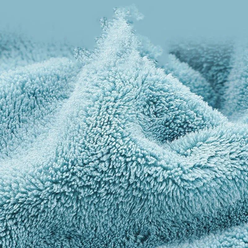 Microfiber Towel Hair Towel Bath Towels For Adults Women Home Embroidered Daisy Animal Coral Velvet Shower Cap Dry Hair Cap 1pc