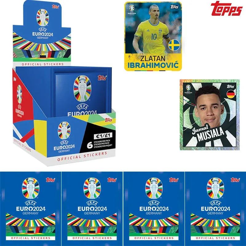 Topps Official Euro 2024 Football Collection Sticke Limited Ballsuperstar Signature Fan Gift In Stock