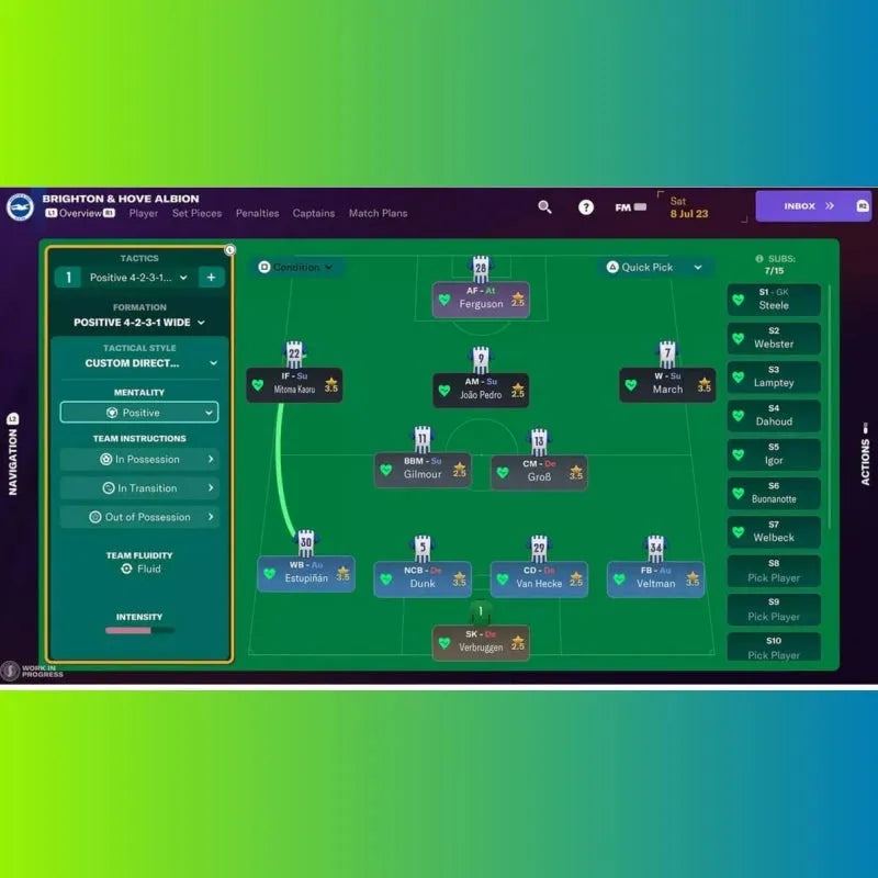 Sony Playstation 5 PS5 Game CD New Football Manager Console 2024 100% Official Original Physical Game Card Football Manager 2024