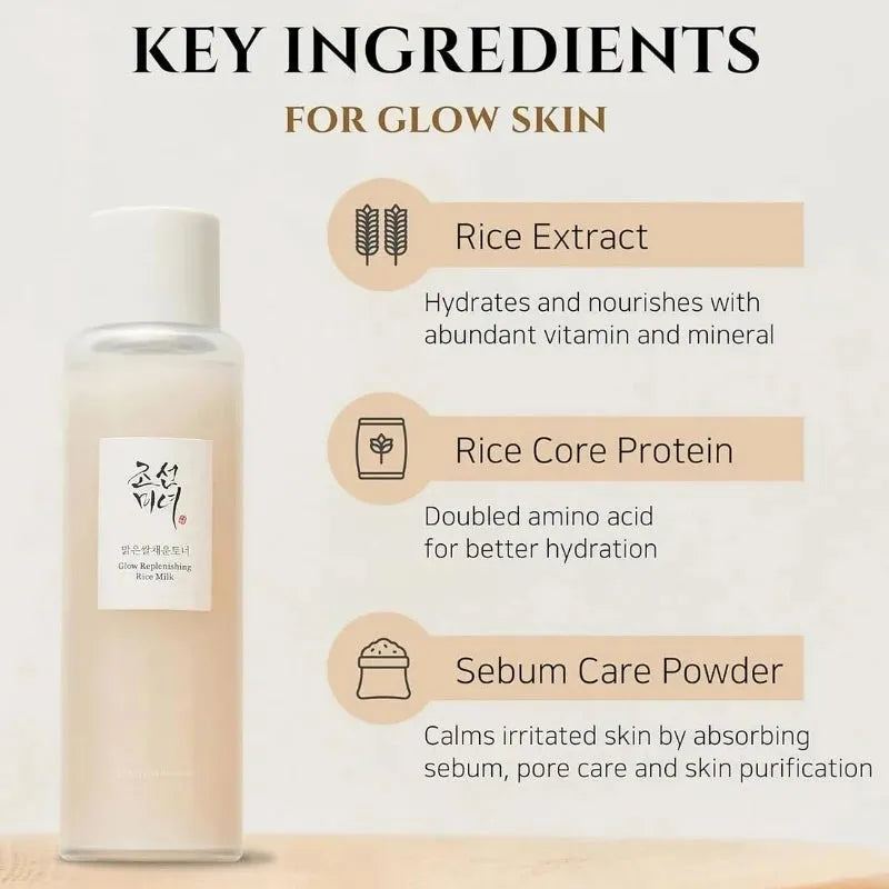 2024 New Origins of Glow Replenishing Rice Milk Deep Hydrating Long-Lasting Essence Water Face Care for All Type Skin