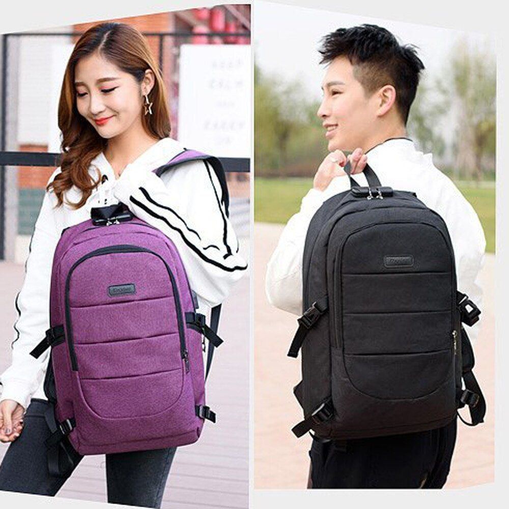 Usb Charging Large Capacity Men Women Backpack Laptop Waterproof Multifunctional Computer Bag Students Teen Schoolbag