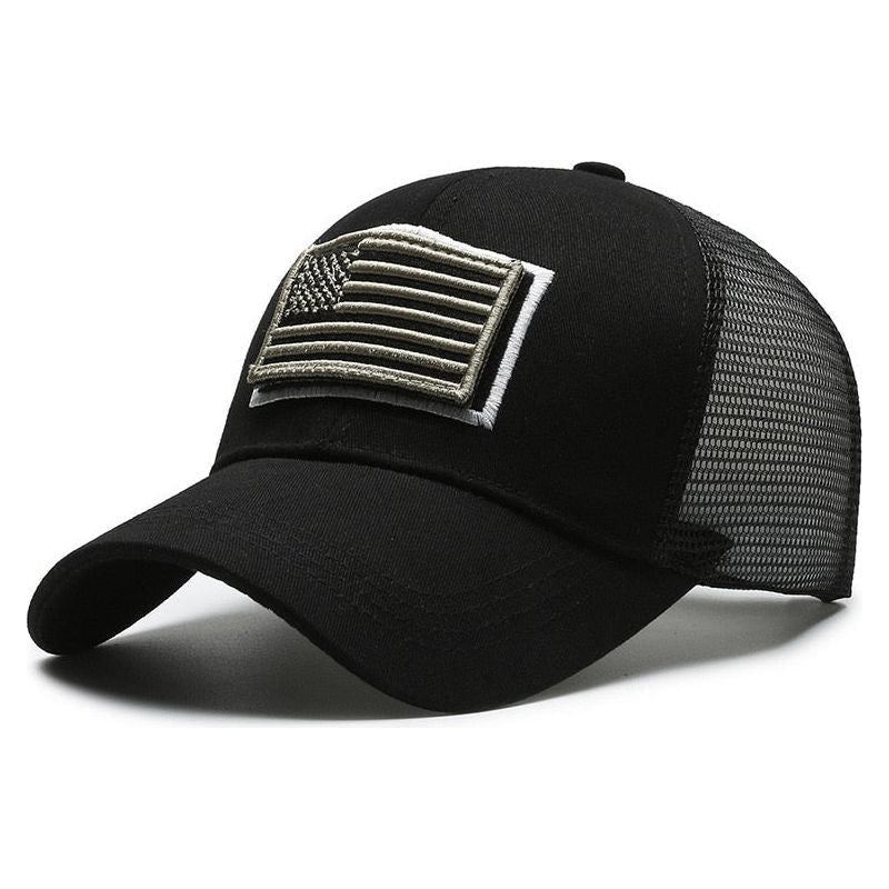 Caps for Men American Flag Camouflage Baseball Cap Male Outdoor Breathable - Jointcorp