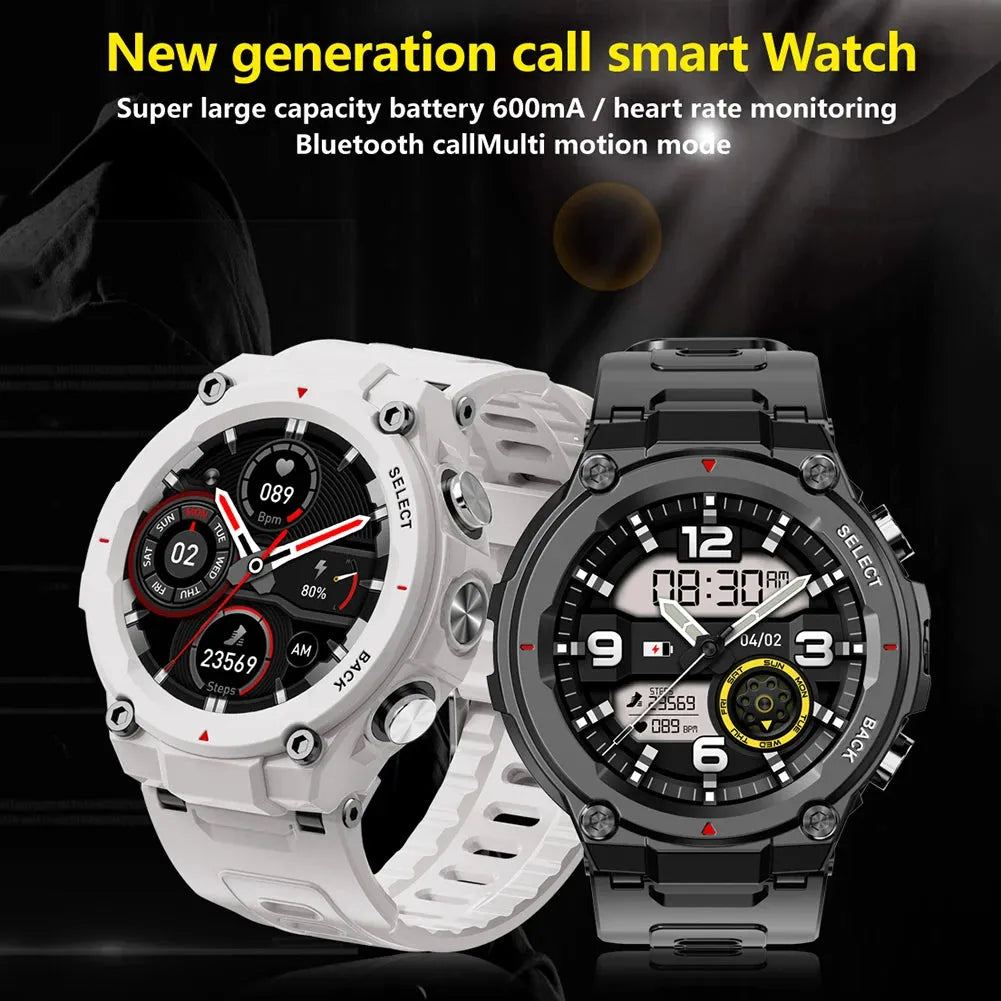 New Call Smart Watch 1.28" Touch Fitness Tracker Heart Rate Blood Oxygen Sleep Monitoring IP68 Waterproof Sports Smartwatch