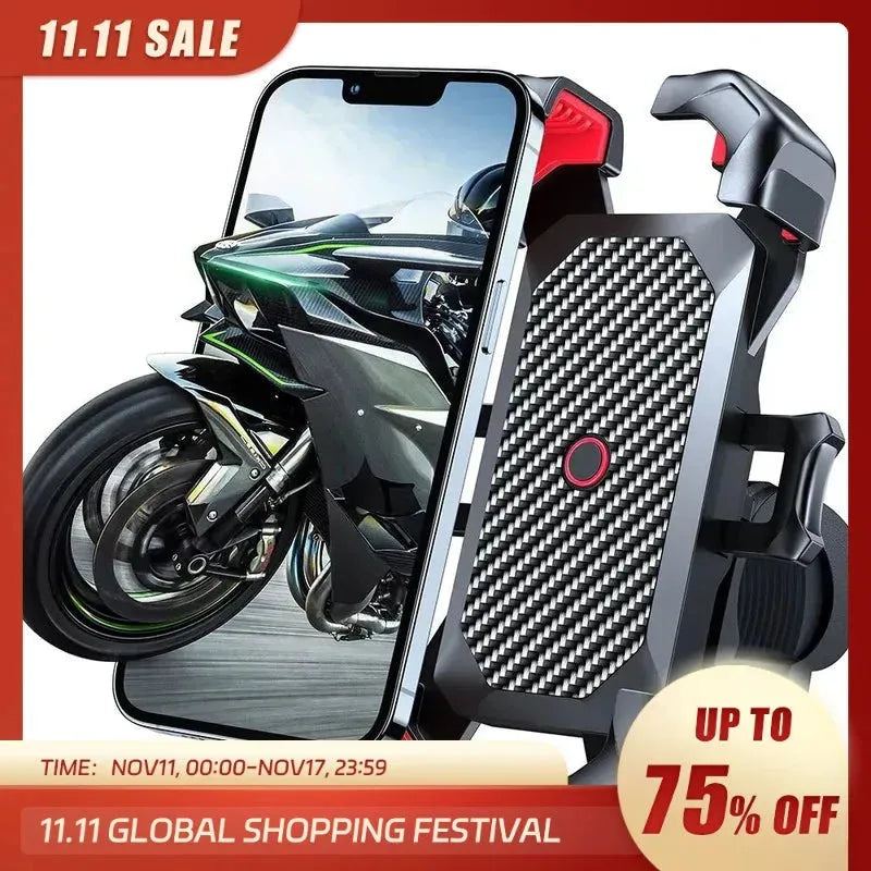 Phone Holder Bike 360° View Mobile Phone Stand Shockproof