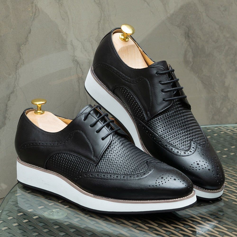 Classic Casual Business Genuine Leather Sneakers - Jointcorp
