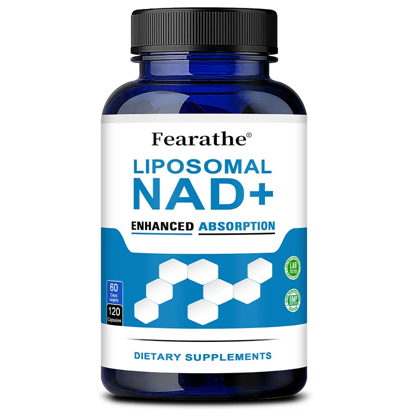 Liposomal NAD+ with Trimethylglycine, Maximum Absorption, NAD+ Boosting Supplement, Anti-Aging, Cellular Energy, DNA Repair