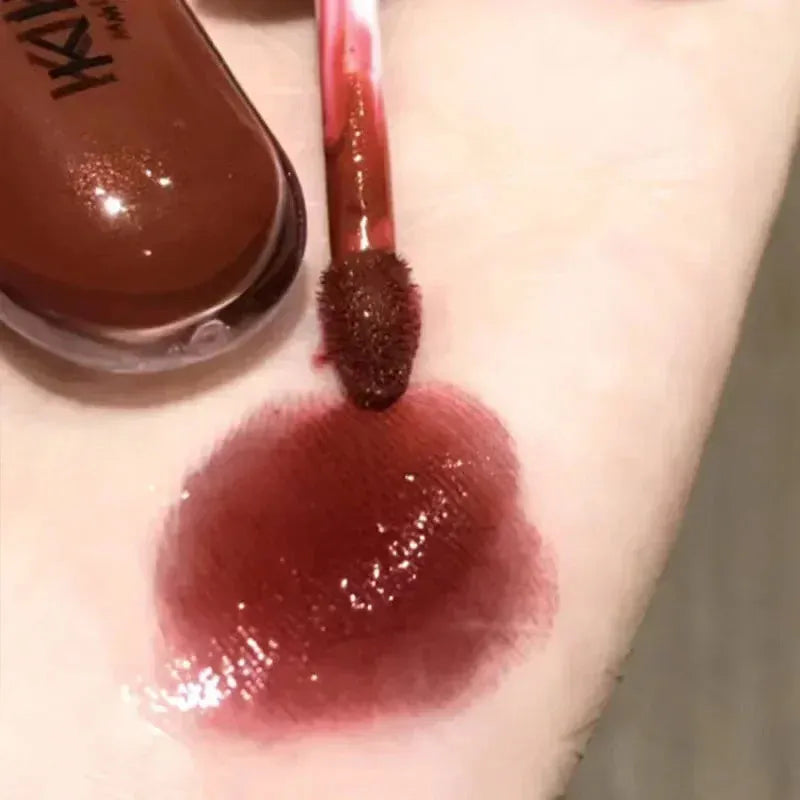 Double-Head Lip Gloss Non-Fading Non-Stick Cup Glossy Moisturizing Lip Glaze Cameo Brown Lip Gloss Makeup Cosmetics For Women