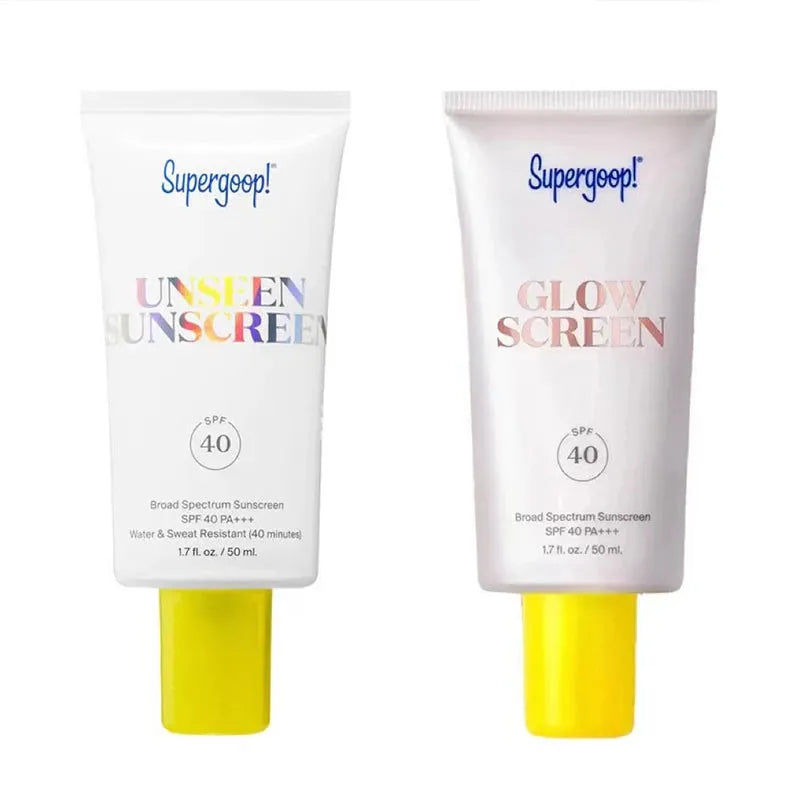 50ml Supergoop Water Sunscreen Facial Brighten Oil Control Sunscreen Lotion SPF50+ Sunscreen Isolation Ultraviolet Rays FaceCare
