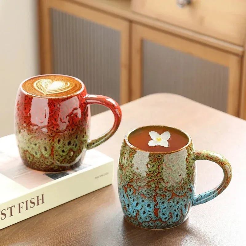 High-Capacity Ceramic Breakfast Mug, Office Water Pottery Cup, Porcelain Coffee Mugs, Afternoon Tea Cups, Milk Bowls, Wholesale