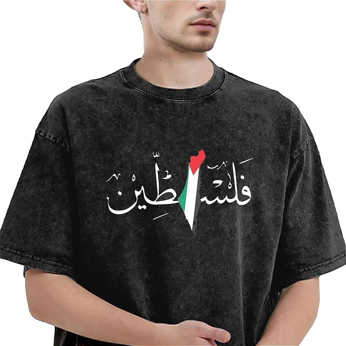 Funny Palestines T-Shirt Palestinian Harajuku T Shirts Short-Sleeved Aesthetic Tshirt Beach Cotton Crew Neck Plus Size Clothing