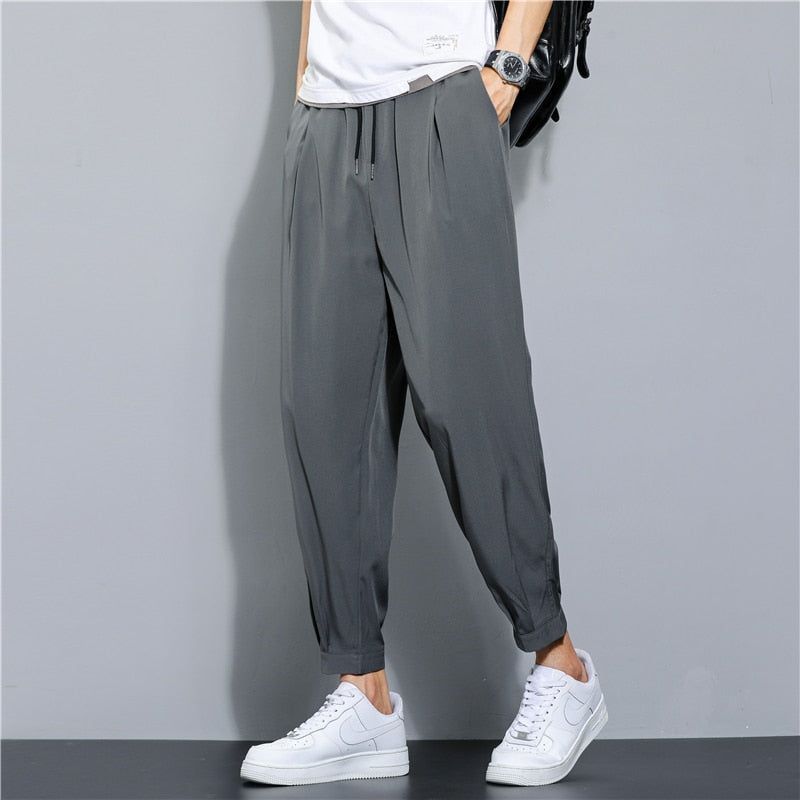 Men‘s Daily Baggy Pants Sports Straight Joggers Fashion Streetwear Trousers - Jointcorp