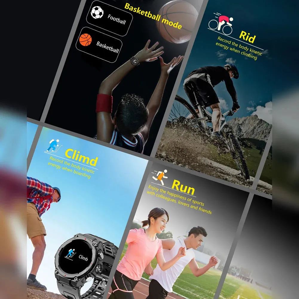 New Call Smart Watch 1.28" Touch Fitness Tracker Heart Rate Blood Oxygen Sleep Monitoring IP68 Waterproof Sports Smartwatch