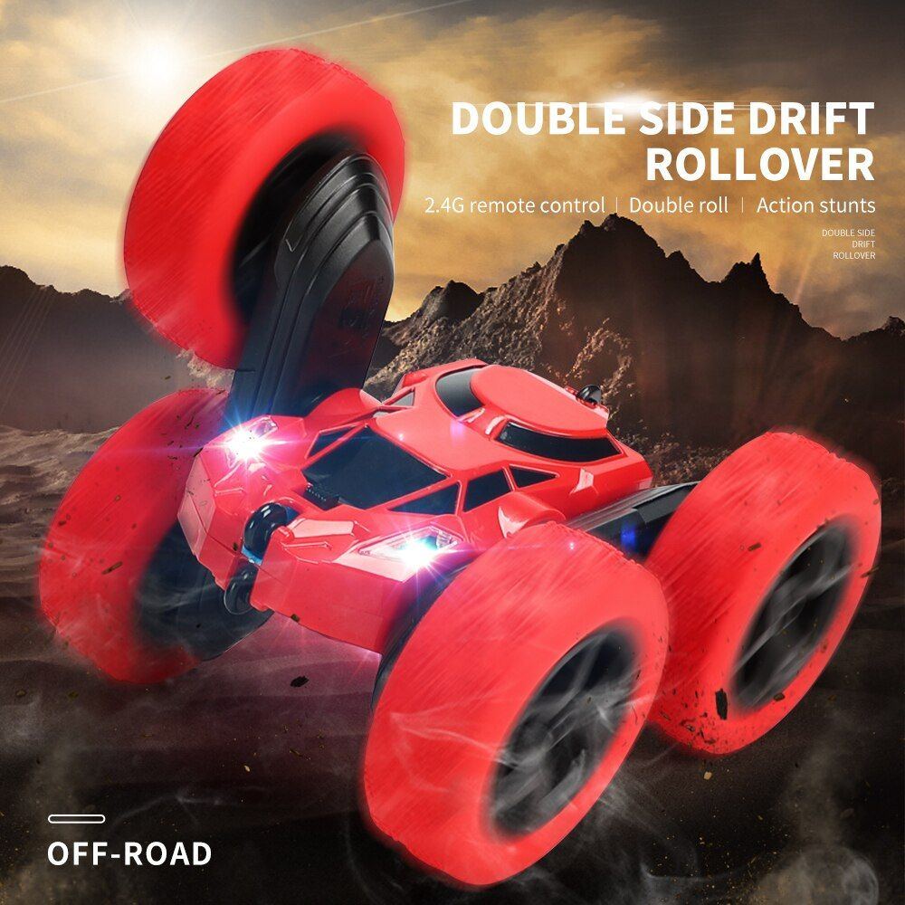 RC Stunt Car Children Double Sided Flip 2.4G Remote Control Car 360 Degree Rotation Off Road Rc Drift Cars For Boys Gift Toys
