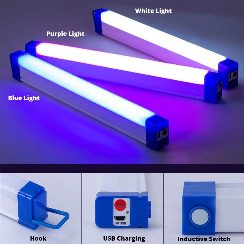 32cmRGB Tube Light USB Rechargable LED Fill Light Stick For Live Streaming Video Disco Party Photo ambient light stick flashing