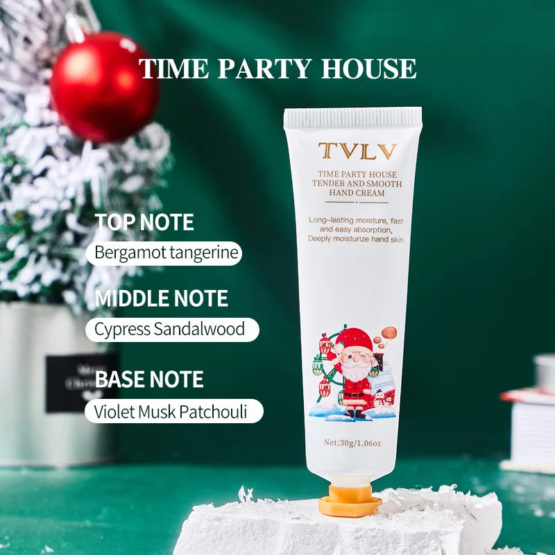 Refreshing and moisturizing Christmas hand cream, with a refreshing and tender texture, improves and moisturizes the skin