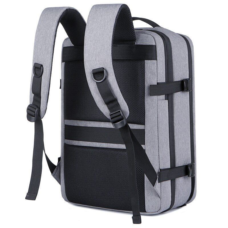 Men Large Capacity Expandable Backpack USB Charging Male Laptop Bagpack Waterproof Business Travel Back Pack Luggage Bag Mochila