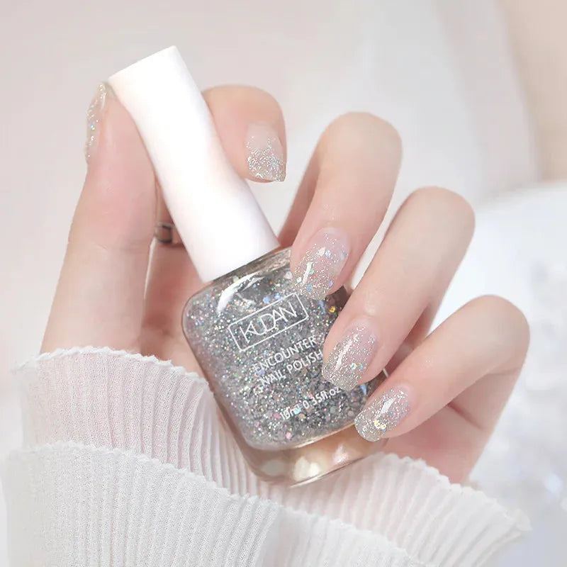 10ml Pink Water-based Nail Polish Long Lasting Tearable Quick Dry No Bake Semi-permanent Varnish DIY Fashion Manicure 40 Color