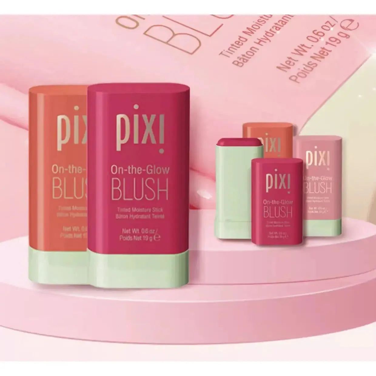 Multi-function Blush Stick Natural Cheek Face Rouge Blusher Cream Lasting High Color Rendering Brightening Skin Tone Waterproof