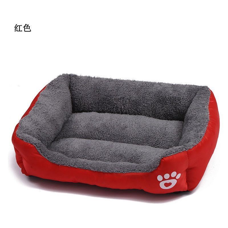Large Pet Cat Dog Bed Square Plush Kennel Summer Washable Cat Mat Waterproof Mattress Pet Cushion Medium Large Dogs Pet Supplies - Jointcorp
