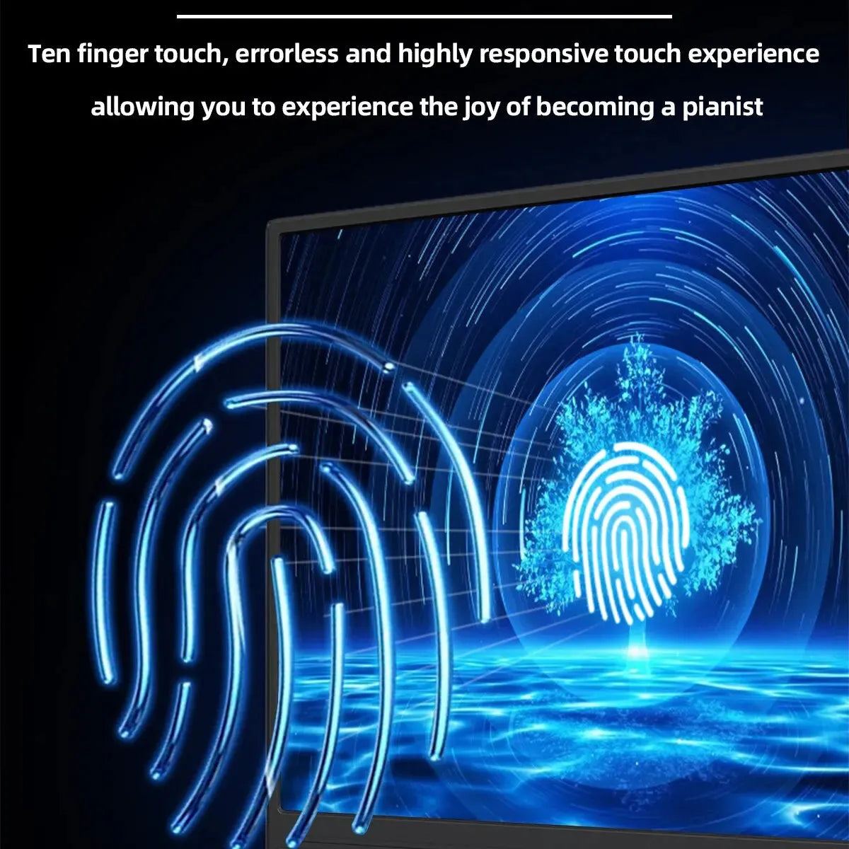 ZSUS 15.6-Inch Portable Monitor Touchscreen 1920*1080 HDR Low Blue Light For XBox PS4/ 5 Switch Loptop Cell Phone PC Extension