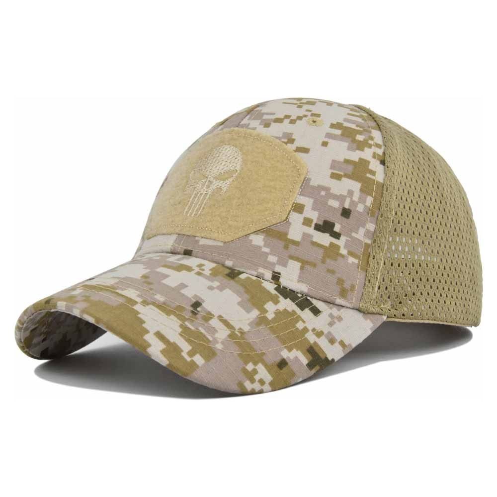 Military Baseball Caps Multicolor Camouflage Breathable Sun Visor Mesh Outdoor - Jointcorp