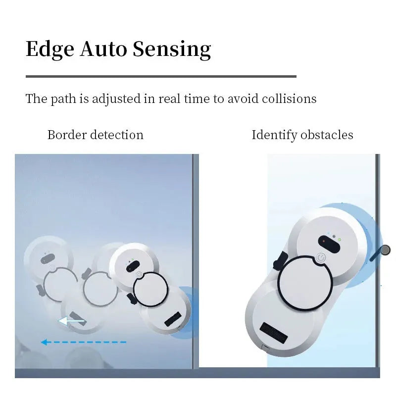 Water spray window cleaning robot intelligent high-rise double-sided brushless motor glass cleaner spray type