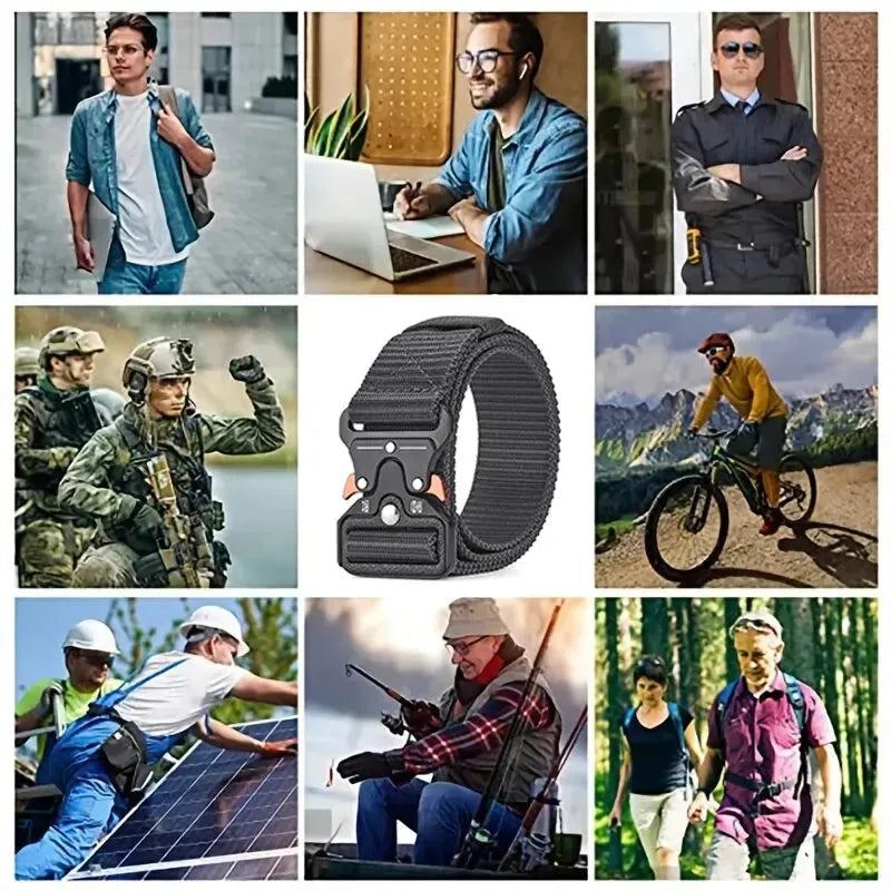 Men's Belt Army Outdoor Hunting Multi Function Tactical Belt Combat Survival Marine Corps Canvas For Nylon Belt Women Sport Belt