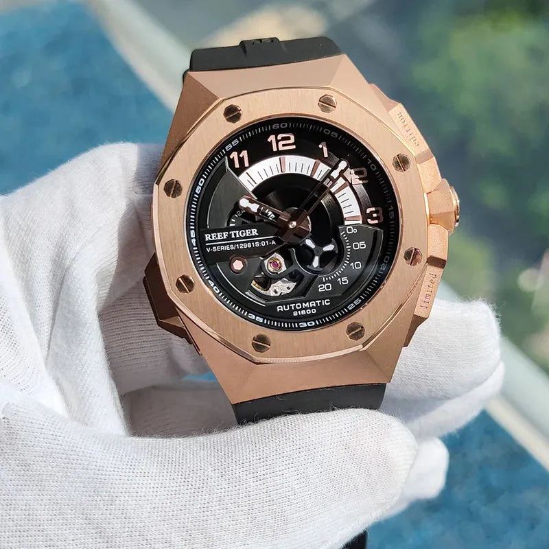 Reef Tiger/RT Top Brand Luxury Sport Automatic Mechanical Men Watch Waterproof Relogio Masculino RGA92S7