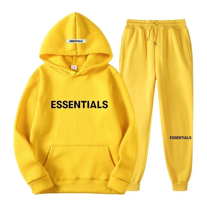 Men's Hooded Sweatshirt Suit Pure Cotton Couple Jogging Sweatshirt Street Sportswear - Jointcorp