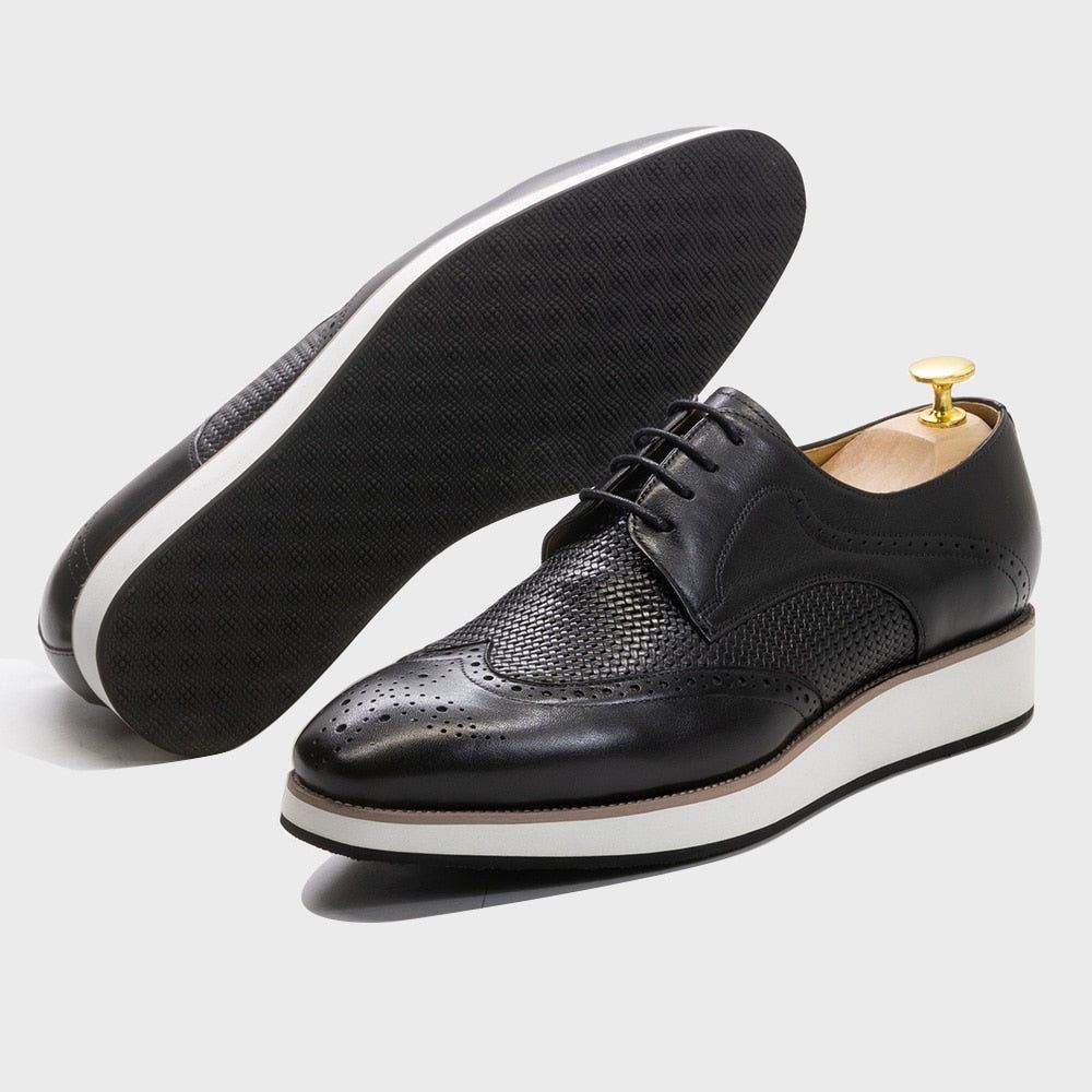 Classic Casual Business Genuine Leather Sneakers - Jointcorp
