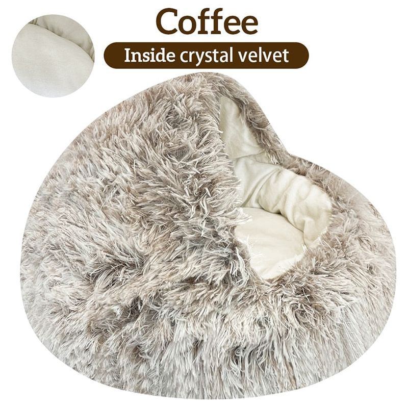 Pet Bed Round House 2 In 1 for Small Dog Cat - Jointcorp