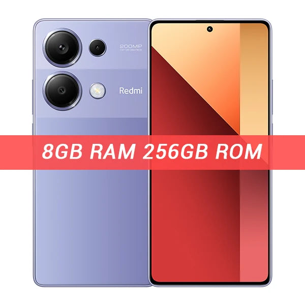 Global Version Xiaomi Redmi Note 13 Pro 4G Smartphone 200MP OIS Camera 120Hz AMOLED Display 5000mAh 67W Turbo Charging MIUI 14