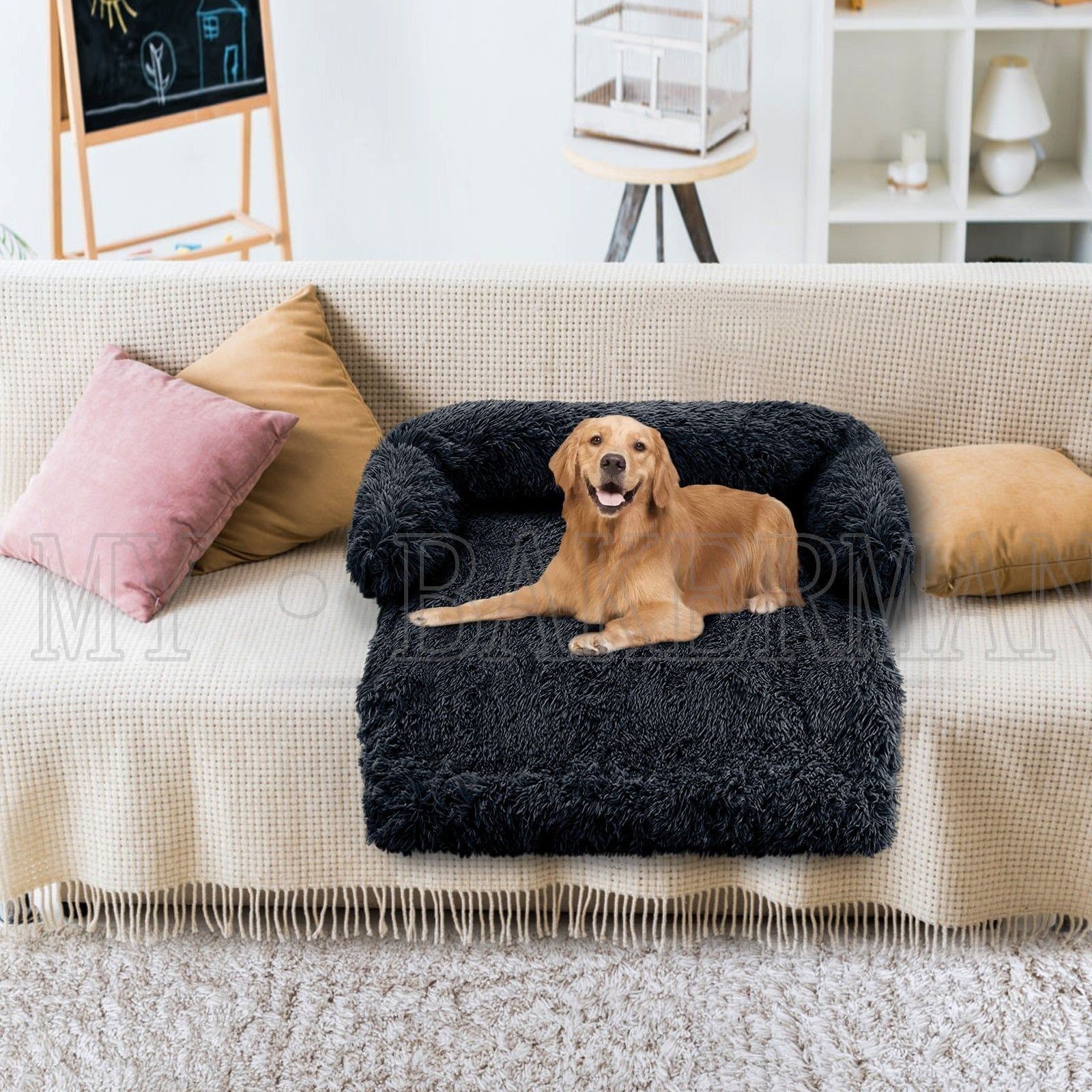 Pet Dog Bed Sofa For Dog Pet Calming Bed Warm Nest Washable Soft Furniture Protector Mat Cat Blanket Large Dogs Sofa Bed