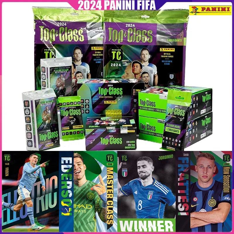 Original FIFA 2024 Top Class Panini Football Star Cards Sports Collection Cards Mistery Box Board Game Toy Birthday Gift for Kid