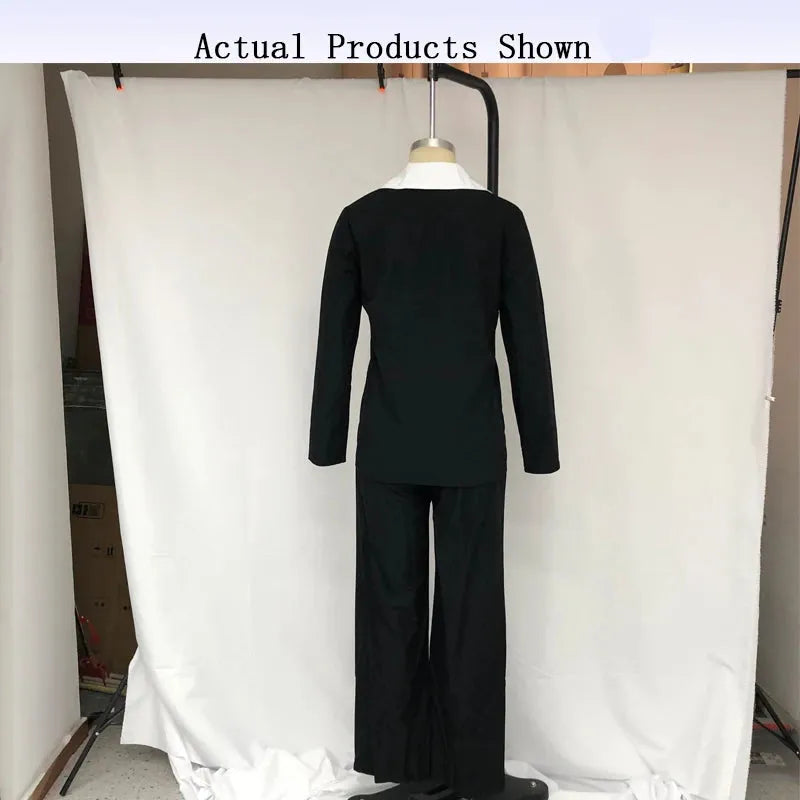 Women Blazer Suit Autumn Winter Long Sleeve Lapel V Neck Button Up Solid Top Loose With Pockets Pants Sets Streetwear