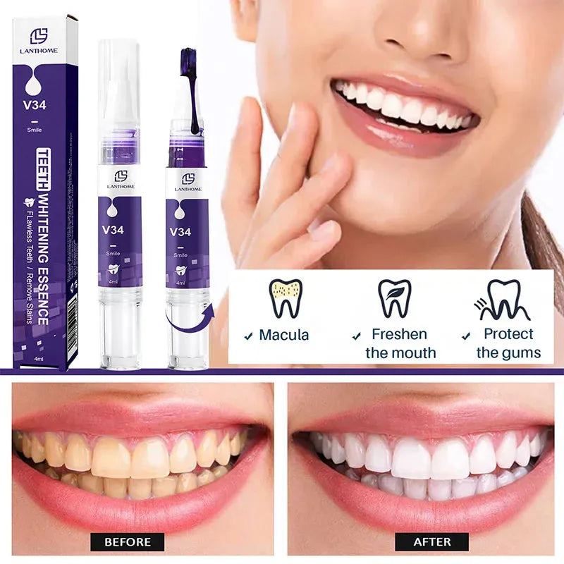 Tooth Whitening Enzyme Purple Mousse Remove Plaque Cleaning Oral Hygiene Dental Bleaching Tools Fresh Breath Beauty Tooth Care