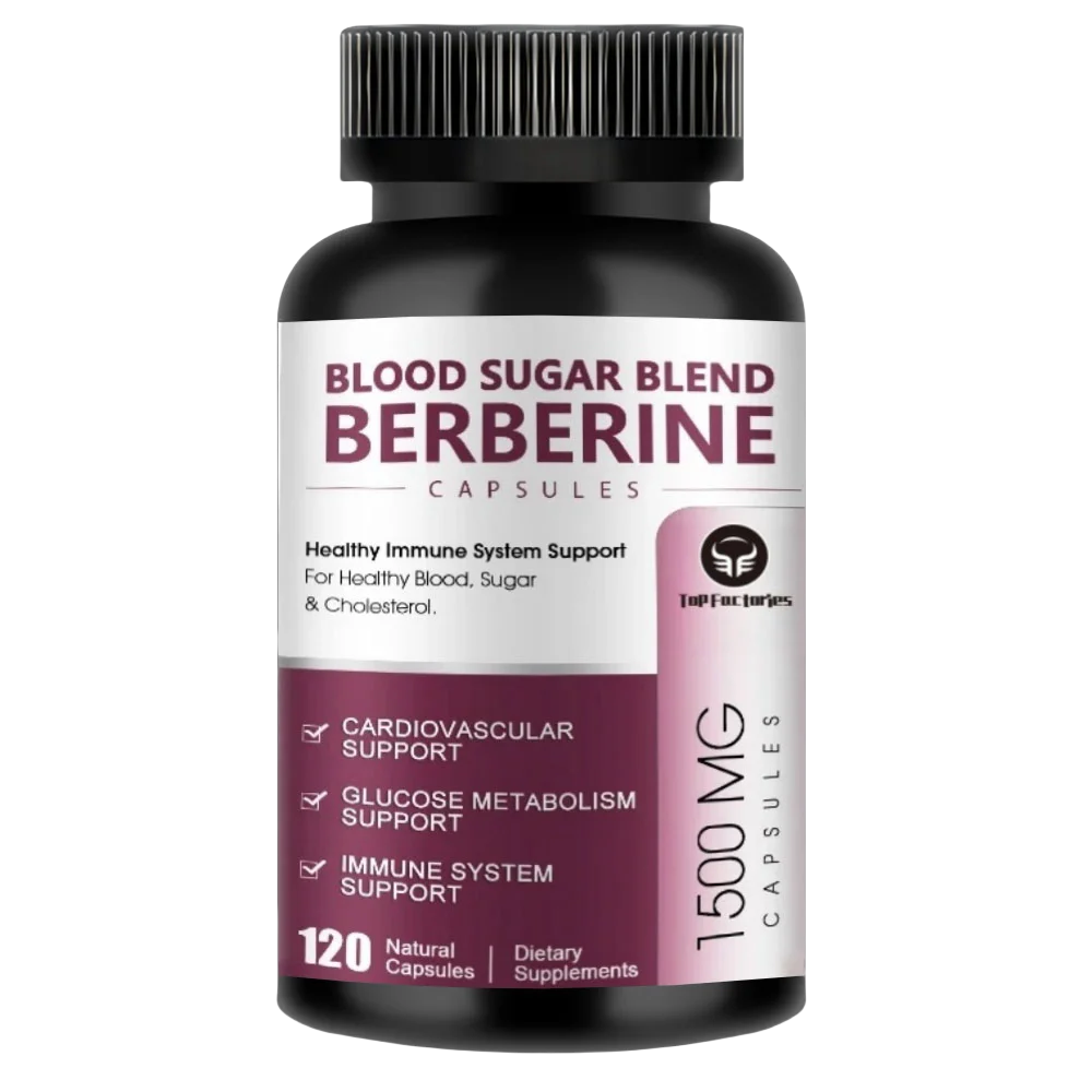 Berberine Supplement 1500mg Support Cardiovascular, Blood Pressure & Sugar High Potency with Ceylon Cinnamon, Turmeric Vegan