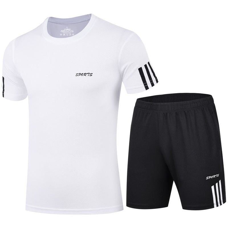 Quick-Dry 2 Piece Sets Men's Tracksuit Sportswear - Jointcorp