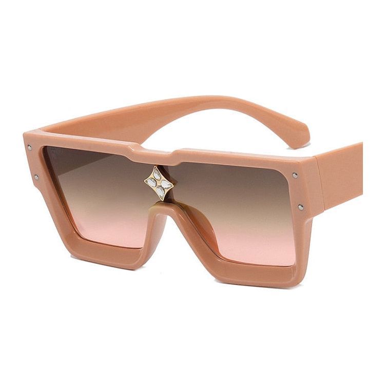 New Retro Box Millionaire Large Frame Anti Radiation Sunglasses For Women 2022 - Jointcorp