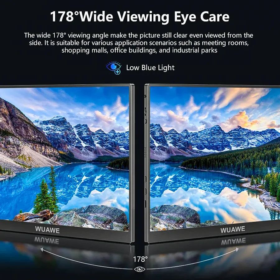 New Trending 60HZ 16 inch Gaming Portable Monitor for Laptop, 1200P Display LCD FHD External Second Computer Screen for Phone